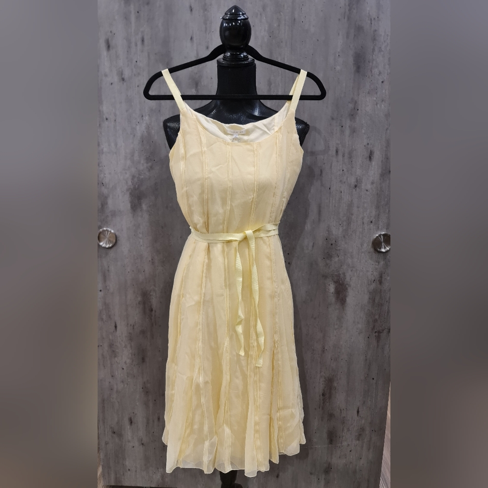 PAULE KA YELLOW SILK DRESS SIZE EU34 US4